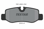 TEXTAR  Piduriklotsi komplekt, ketaspidur Q+ 2210101