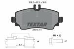TEXTAR  Комплект тормозных колодок, дисковый тормоз Q+ 2307003