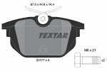 TEXTAR  Комплект тормозных колодок,  дисковый тормоз 2317703