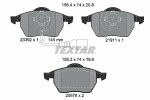 TEXTAR  Комплект тормозных колодок,  дисковый тормоз Q+ 2339201