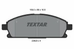 TEXTAR  Комплект тормозных колодок,  дисковый тормоз 2342004