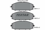 TEXTAR  Комплект тормозных колодок,  дисковый тормоз 2361101