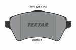 TEXTAR  Комплект тормозных колодок,  дисковый тормоз Q+ 2361501