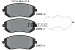 TEXTAR  Комплект тормозных колодок,  дисковый тормоз 2386501