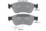 TEXTAR  Brake Pad Set,  disc brake 2388501