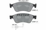 TEXTAR  Brake Pad Set,  disc brake 2389601