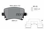 TEXTAR  Комплект тормозных колодок,  дисковый тормоз Q+ 2391402