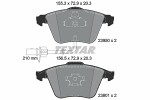 TEXTAR  Комплект тормозных колодок,  дисковый тормоз Q+ 2395001