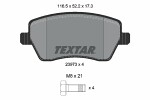 TEXTAR  Комплект тормозных колодок,  дисковый тормоз Q+ 2397301