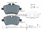 TEXTAR  Комплект тормозных колодок, дисковый тормоз Q+ 2398407