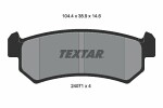 TEXTAR  Комплект тормозных колодок,  дисковый тормоз 2407101