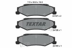 TEXTAR  Комплект тормозных колодок,  дисковый тормоз 2419701