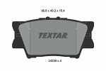 TEXTAR  Brake Pad Set,  disc brake 2433801