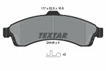 TEXTAR  Комплект тормозных колодок,  дисковый тормоз Q+ 2444801