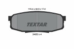 TEXTAR  Piduriklotsi komplekt, ketaspidur 2465301