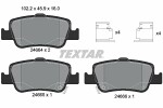 TEXTAR  Комплект тормозных колодок,  дисковый тормоз Q+ 2466401