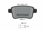 TEXTAR  Brake Pad Set,  disc brake Q+ 2469204