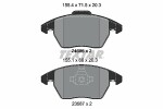 TEXTAR  Комплект тормозных колодок,  дисковый тормоз Q+ 2469601