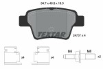 TEXTAR  Комплект тормозных колодок,  дисковый тормоз Q+ 2473701