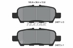 TEXTAR  Brake Pad Set,  disc brake 2487101