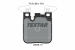 TEXTAR  Комплект тормозных колодок,  дисковый тормоз Q+ 2502902