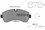 TEXTAR  Комплект тормозных колодок,  дисковый тормоз Q+ 2920002