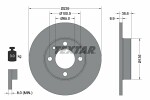 TEXTAR  Тормозной диск PRO 92009303