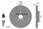 TEXTAR  Тормозной диск PRO+ 92162305