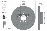 TEXTAR  Тормозной диск PRO+ 92265025