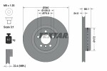 TEXTAR  Тормозной диск PRO+ 92265125