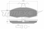 TOMEX Brakes  Комплект тормозных колодок,  дисковый тормоз TX 10-272