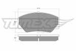 TOMEX Brakes  Brake Pad Set,  disc brake TX 10-30