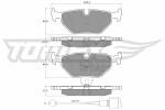 TOMEX Brakes  Brake Pad Set,  disc brake TX 10-701