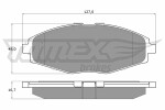 TOMEX Brakes  Комплект тормозных колодок,  дисковый тормоз TX 10-80