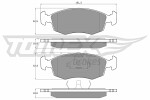 TOMEX Brakes  Комплект тормозных колодок,  дисковый тормоз TX 11-32