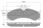 TOMEX Brakes  Комплект тормозных колодок, дисковый тормоз TX 11-48