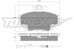 TOMEX Brakes  Комплект тормозных колодок,  дисковый тормоз TX 11-78