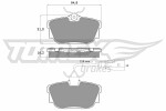 TOMEX Brakes  Комплект тормозных колодок,  дисковый тормоз TX 13-901