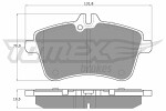 TOMEX Brakes  Комплект тормозных колодок,  дисковый тормоз TX 14-55