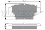 TOMEX Brakes  Комплект тормозных колодок,  дисковый тормоз TX 14-65