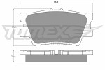 TOMEX Brakes  Brake Pad Set,  disc brake TX 15-73