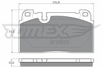 TOMEX Brakes  Brake Pad Set,  disc brake TX 17-14