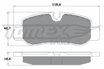 TOMEX Brakes  Brake Pad Set,  disc brake TX 17-81