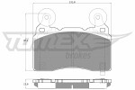 TOMEX Brakes  Комплект тормозных колодок,  дисковый тормоз TX 18-89