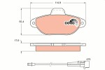 TRW  Комплект тормозных колодок,  дисковый тормоз COTEC GDB1115