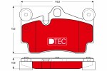 TRW  Brake Pad Set,  disc brake DTEC COTEC GDB1653DTE