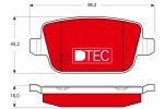 TRW  Комплект тормозных колодок, дисковый тормоз DTEC COTEC GDB1732DTE