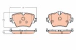 TRW  Комплект тормозных колодок, дисковый тормоз GDB2098