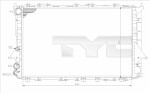 TYC  Radiaator, mootorijahutus 702-0027
