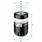 UFI  Масляный фильтр 23.164.03